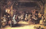Sir David Wilkie The Penny Wedding (mk25) oil painting